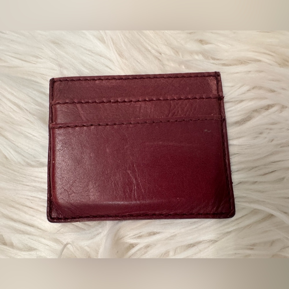 Madewell Card Holder - Deep Burgundy - Picture 2 of 3